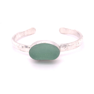 Chunky Seafoam Green Sea Glass Bracelet