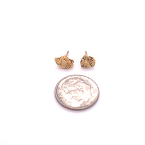 Gold Nugget Studs