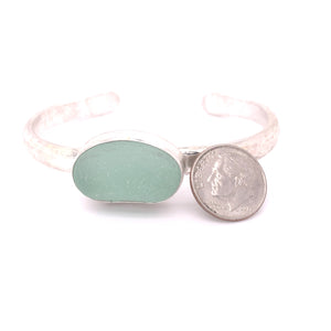 Chunky Seafoam Green Sea Glass Bracelet