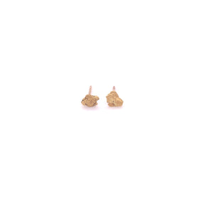 Tiny Gold Flake Earrings