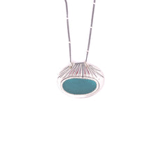 Load image into Gallery viewer, Teal Sea Glass Necklace
