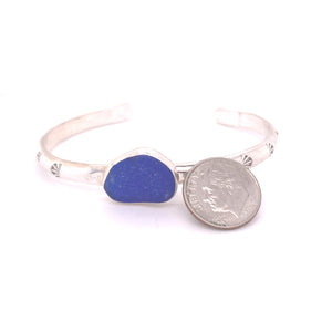 Cobalt Blue Sea Glass Bracelet