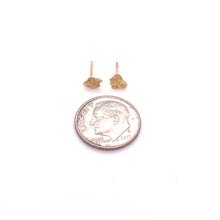 Load image into Gallery viewer, Tiny Gold Flake Earrings
