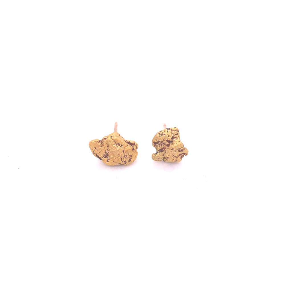 Gold Nugget Studs